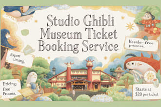 book ghibli museum, nintendo museum, and pokémon café reservations in japan