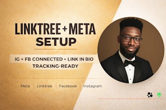 setup linktree, create meta business manager for instagram and facebook pages