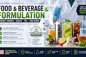formulate energy drinks, sodas, tea beverages, and food products