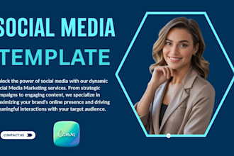 design canva social media template for post web banners magazine pdfs ads flyer