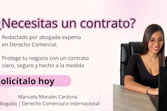redactaré tu contrato con lenguaje jurídico y claro
