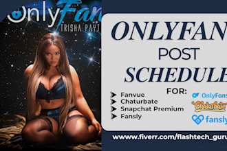 plan your content calendar and post schedule for onlyfans, chaturbate, and sp