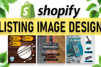 design shopify listing images, product photo editing