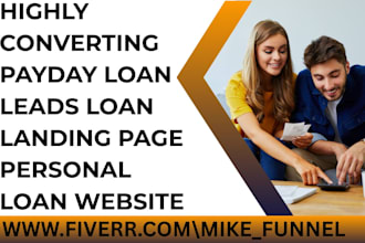 generate payday loan leads loan landing page personal loan website