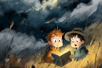 children story book illustration children story book