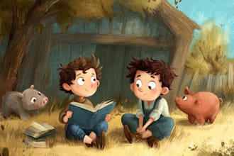 children story book illustration children story book