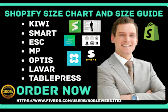 setup shopify bf size chart size guide kiwi mp smart esc optis lavar tablepress