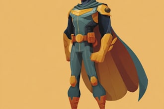 draw amazing superhero comic cartoon character
