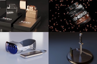 do realistic 3d product modeling, rendering, packaging mockup