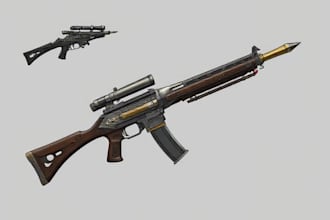 design concept art for weapons