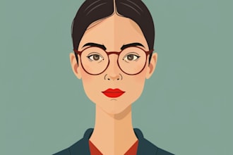 drawing cartoon vector portrait