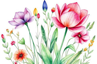 create a botanical watercolor illustration