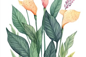 create a botanical illustration