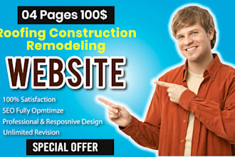 design roofing construction and remodeling website