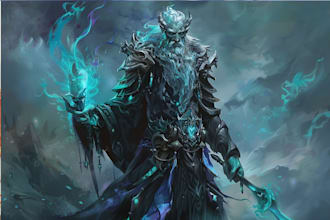 do fantasy character art and unique fantasy character