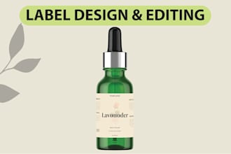 design,edit or update professional product labels