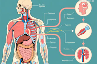 draw anatomy medical illustrations scientific figures pathways diagrams