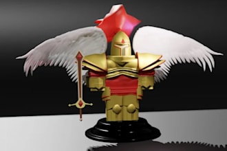 roblox game models, roblox character, game art, character modeling, 3d model