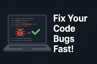 fix frontend and backend bugs fast and professionally