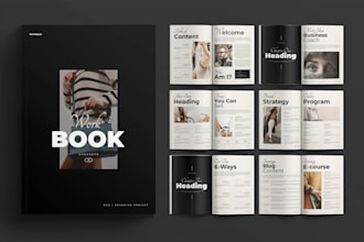 design a professional author press kit for book launches and media features