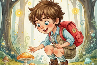 create high quality illustrations for your childrens book using ai