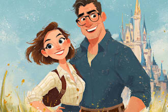 do an portrait into cartoon disney