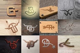 do cattle brand, western, ranch logo design