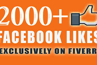 get 2k to 10k real facebook followers and page likes organically