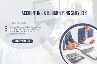 do accounting, bookkeeping, gst registraion, gst returns etc