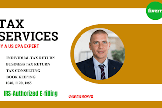 prepare, sign and file your tax returns as a CPA, efile US tax return