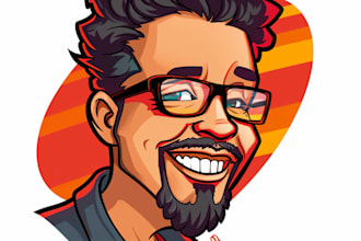 do unique caricature cartoon logo