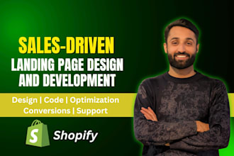 design and develop a high converting shopify landing page