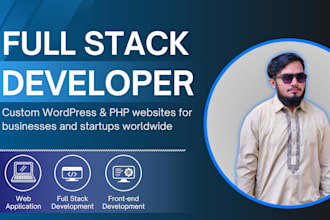 do custom website development full stack wordpress PHP developer