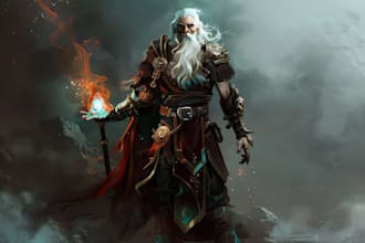 fantasy character art and unique fantasy character