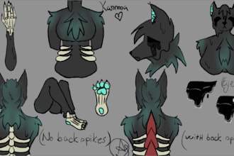 design and draw your fursona