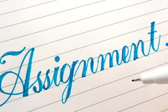neat handwritten notes, letters, and assignments for you