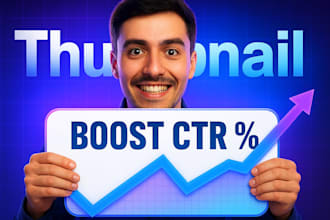 design high CTR youtube thumbnails that get more views