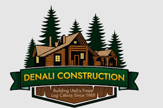 do attractive logo with short term rental cabin in oklahoma