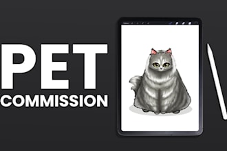 do art commission of pets or animals