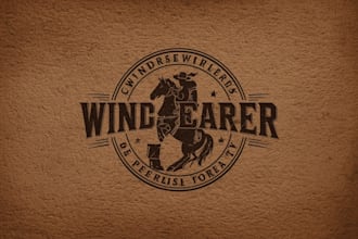 do horse cowboy western logo