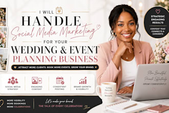 handle social media marketing for your wedding and event planning business