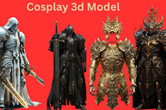 create wearable armor for cosplay 3d model 3d weapon 3d armor for 3d printer