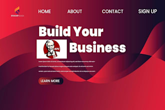 build static or landing page website for your business