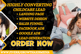 generate highly converting childcare lead daycare lead kindergarten lead website