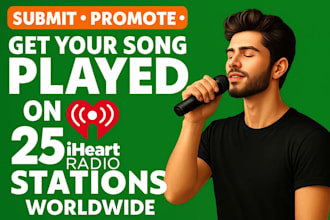 promote your music through iheartradio and top US radio networks