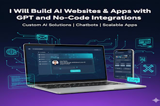 build a gpt powered ai website or chatbot using no code or custom code