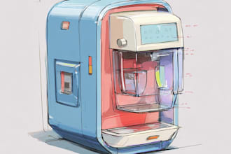 make product development and industrial design sketches
