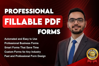 create professional fillable PDF forms, interactive PDF design