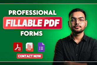 create professional fillable PDF forms, interactive PDF design