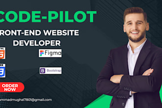 be your expert front end developer for modern, fast, and clean web design